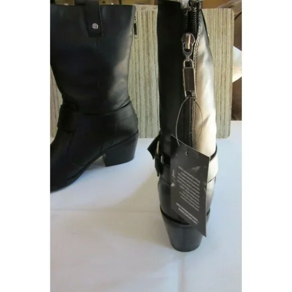 New in Box, Woman's, Milwaukee Motorcycle Delaney Leather Boots in Size 9.5 - Picture 3 of 6